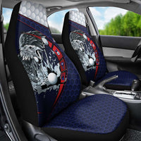 USA Golf Car Seat Cover Powerful Eagle