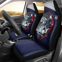 USA Golf Car Seat Cover Powerful Eagle
