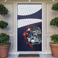 Personalized USA Golf Door Cover Powerful Eagle
