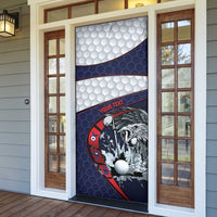 Personalized USA Golf Door Cover Powerful Eagle