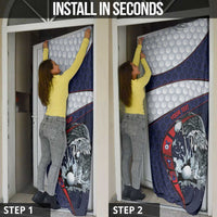 Personalized USA Golf Door Cover Powerful Eagle