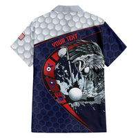Personalized USA Golf Hawaiian Shirt Powerful Eagle