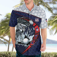 Personalized USA Golf Hawaiian Shirt Powerful Eagle