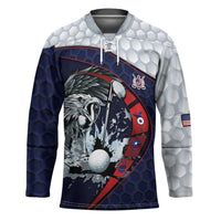 Personalized USA Golf Hockey Jersey Powerful Eagle