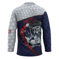Personalized USA Golf Hockey Jersey Powerful Eagle