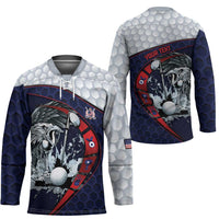 Personalized USA Golf Hockey Jersey Powerful Eagle