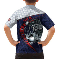 Personalized USA Golf Kid Hawaiian Shirt Powerful Eagle