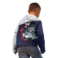 Personalized USA Golf Kid Hoodie Powerful Eagle