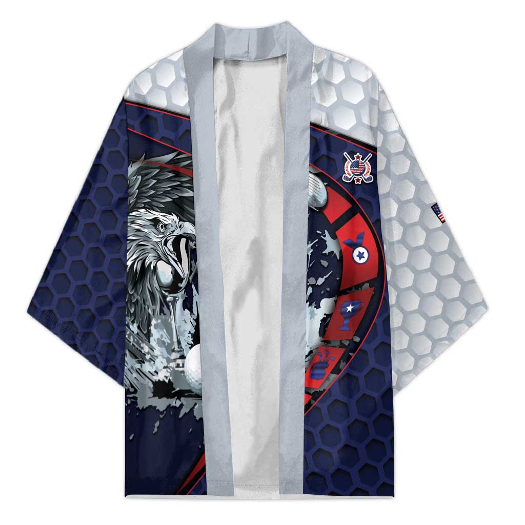 Personalized USA Golf Kimono Powerful Eagle