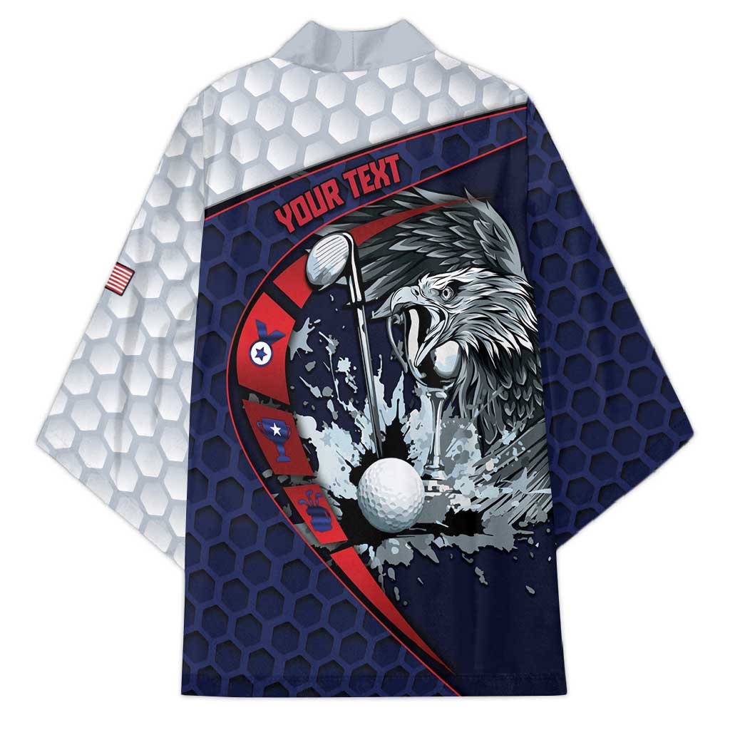 Personalized USA Golf Kimono Powerful Eagle