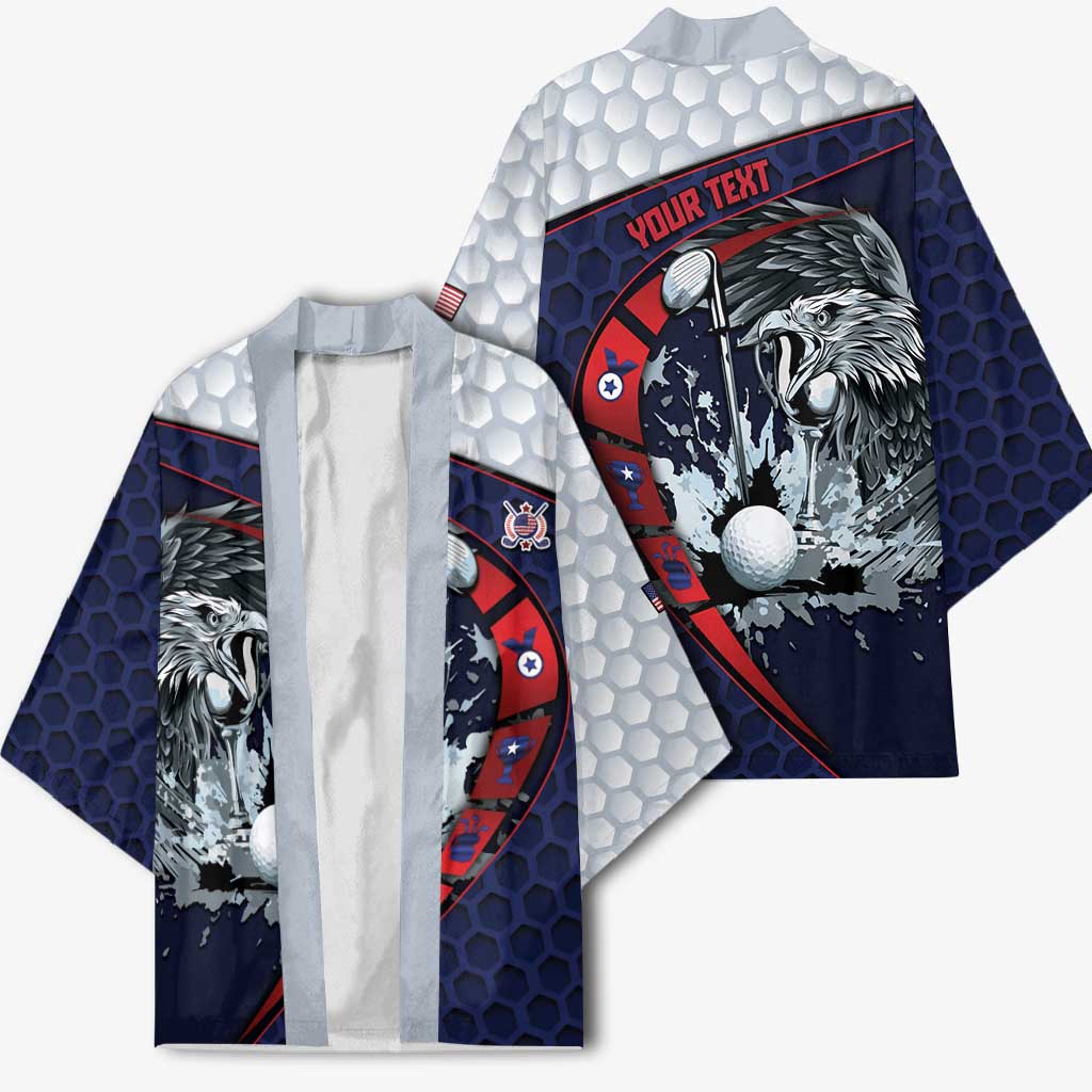 Personalized USA Golf Kimono Powerful Eagle