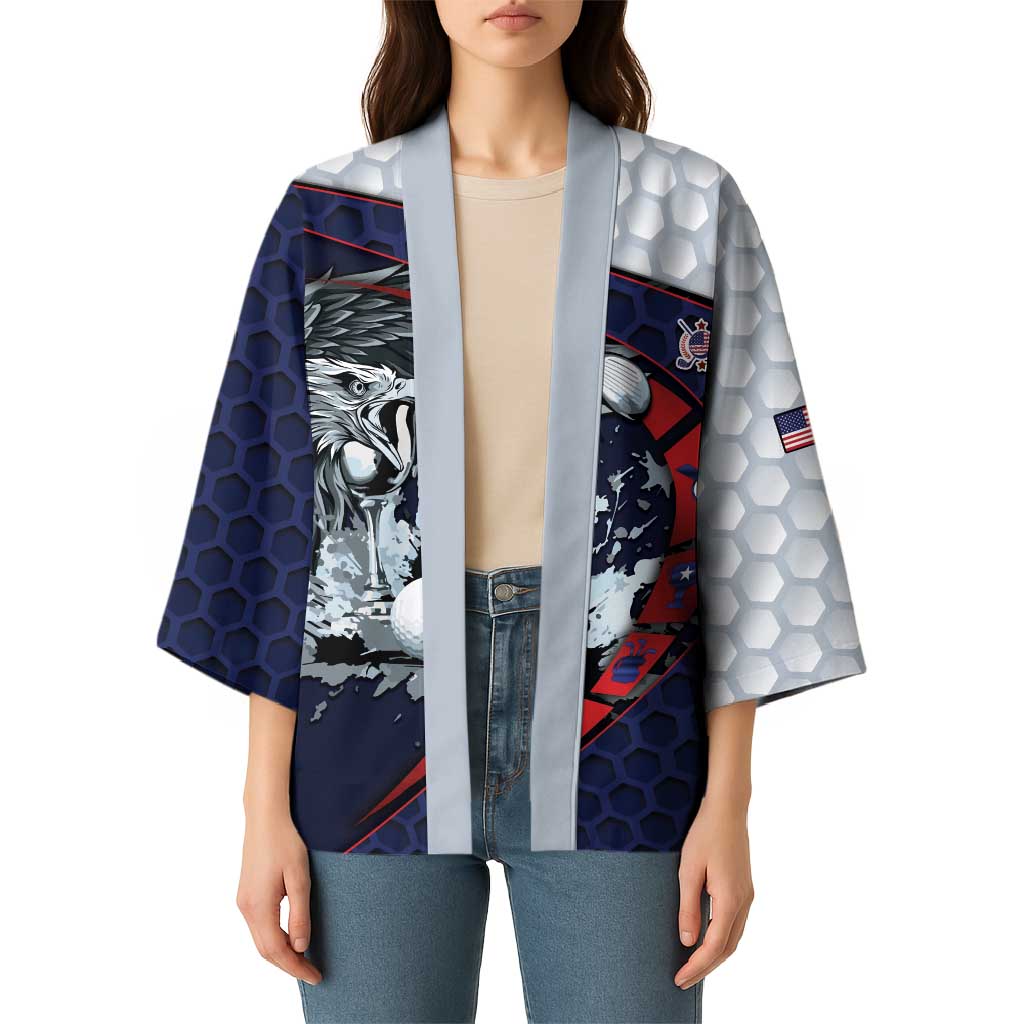 Personalized USA Golf Kimono Powerful Eagle