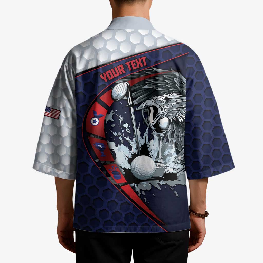 Personalized USA Golf Kimono Powerful Eagle