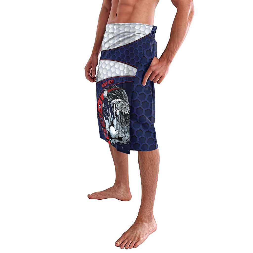 Personalized USA Golf Lavalava Powerful Eagle