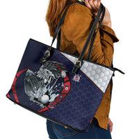 USA Golf Leather Tote Bag Powerful Eagle
