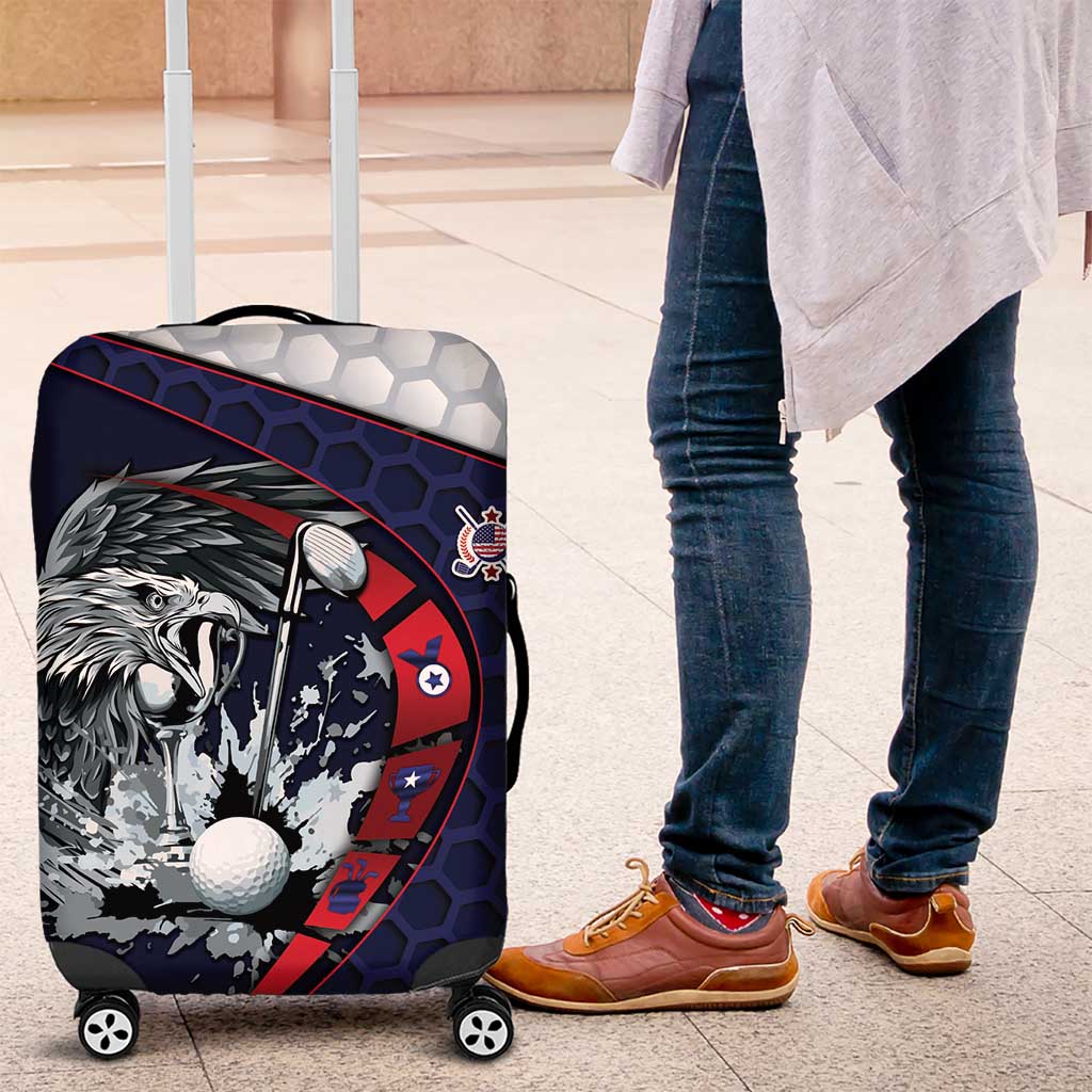 USA Golf Luggage Cover Powerful Eagle