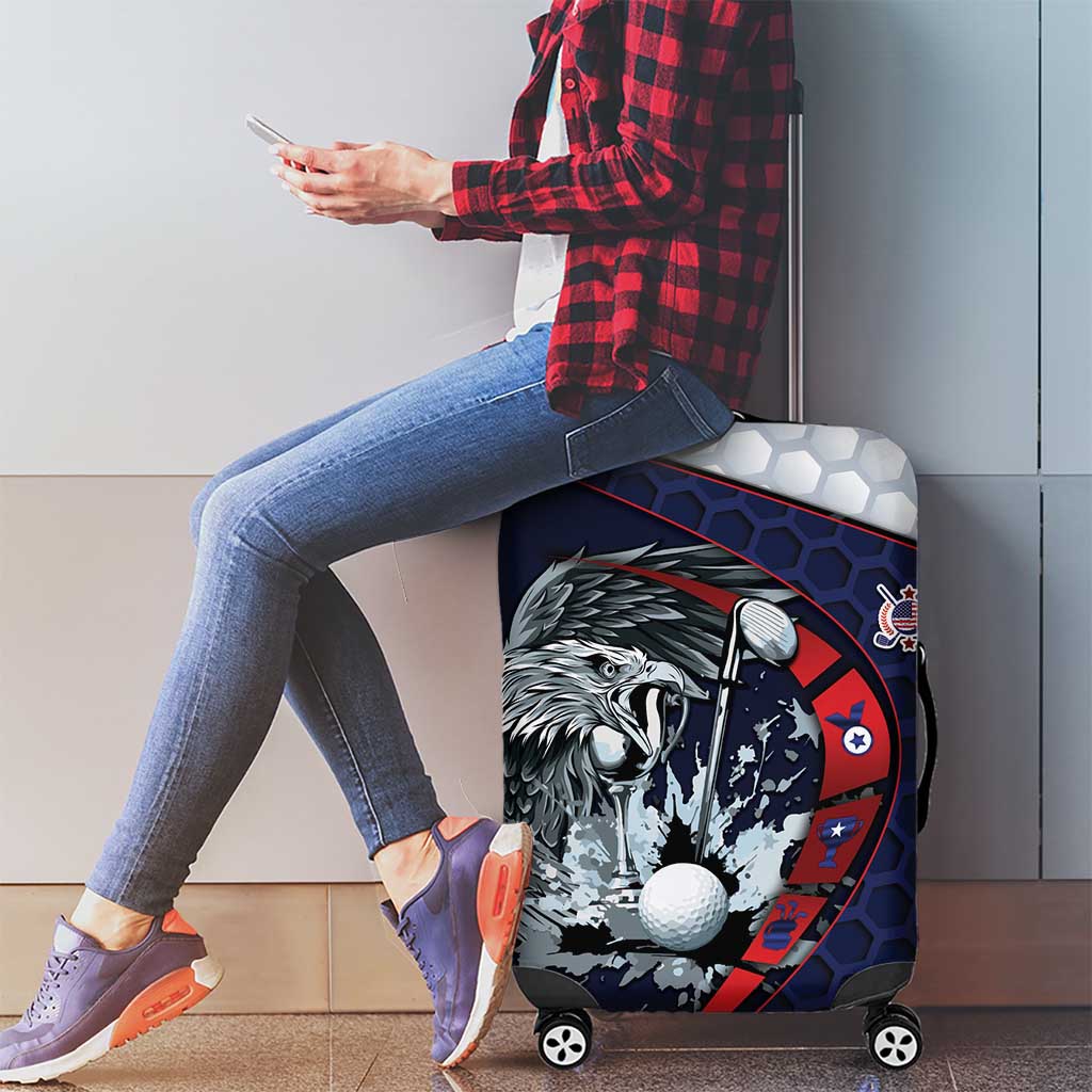 USA Golf Luggage Cover Powerful Eagle