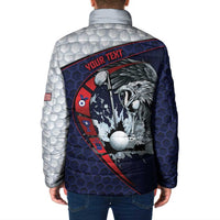 Personalized USA Golf Padded Jacket Powerful Eagle