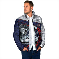 Personalized USA Golf Padded Jacket Powerful Eagle