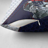 USA Golf Pillow Cover Powerful Eagle