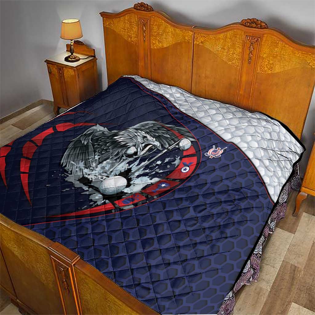 USA Golf Quilt Powerful Eagle