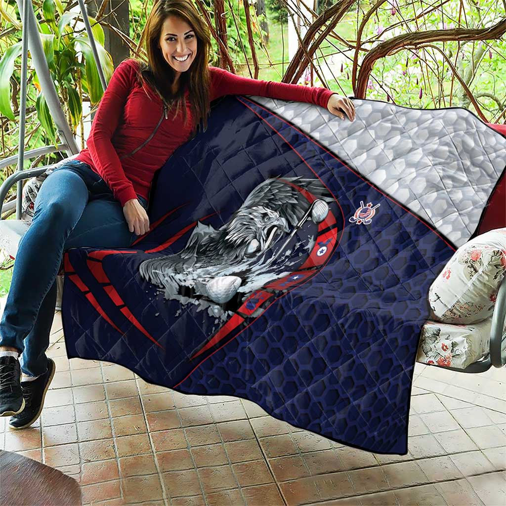USA Golf Quilt Powerful Eagle