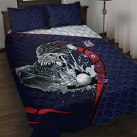 USA Golf Quilt Bed Set Powerful Eagle