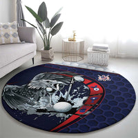 USA Golf Round Carpet Powerful Eagle
