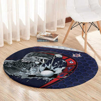 USA Golf Round Carpet Powerful Eagle