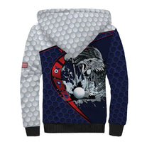 Personalized USA Golf Sherpa Hoodie Powerful Eagle