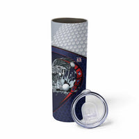 Personalized USA Golf Skinny Tumbler Powerful Eagle