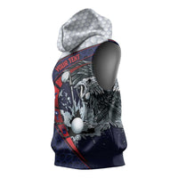 Personalized USA Golf Sleeveless Hoodie Powerful Eagle