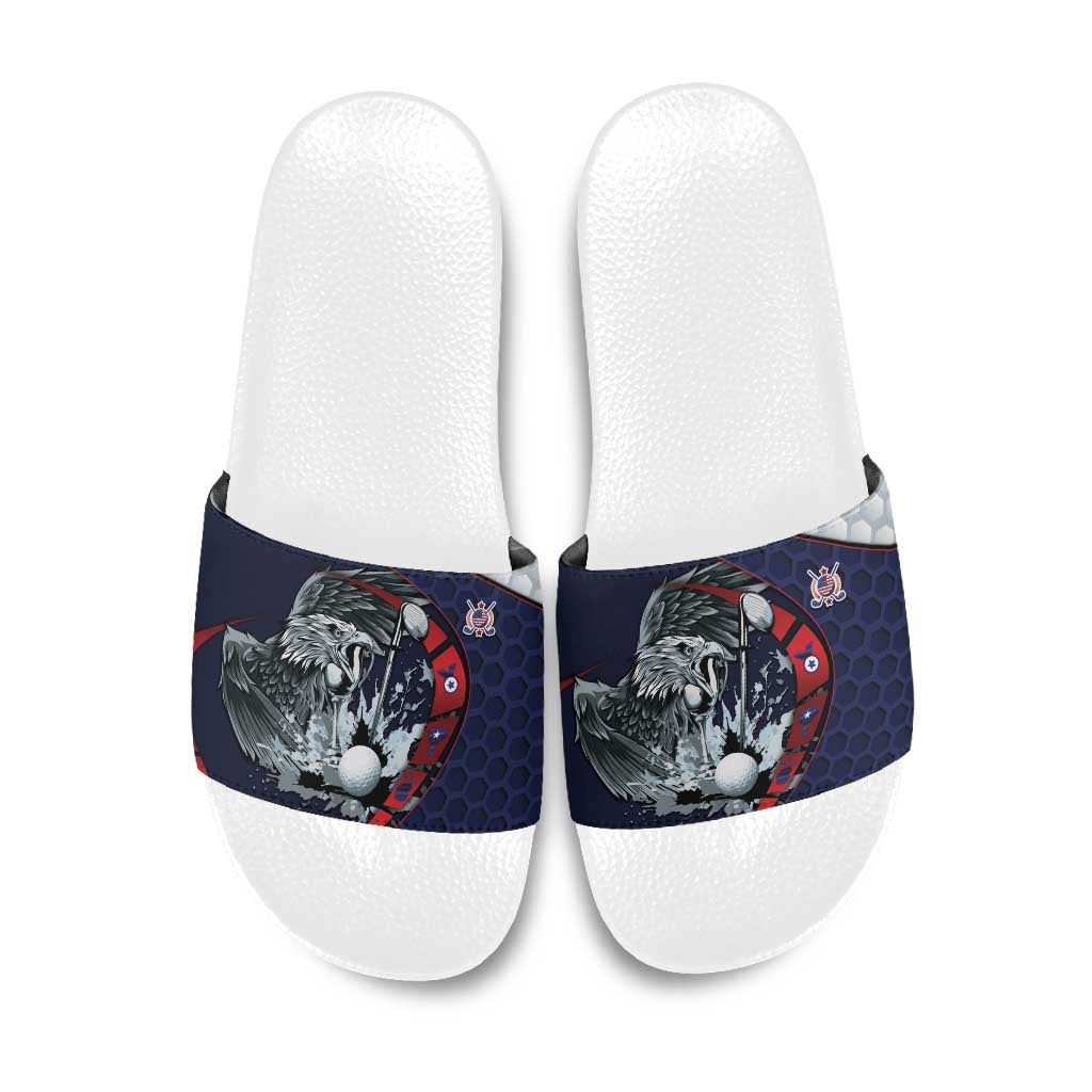 USA Golf Slide Sandals Powerful Eagle
