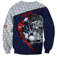 Personalized USA Golf Sweatshirt Powerful Eagle