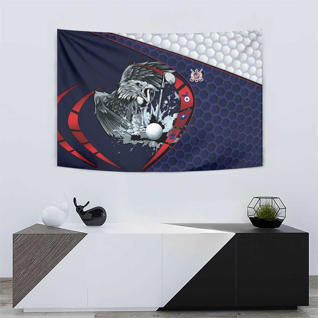 USA Golf Tapestry Powerful Eagle