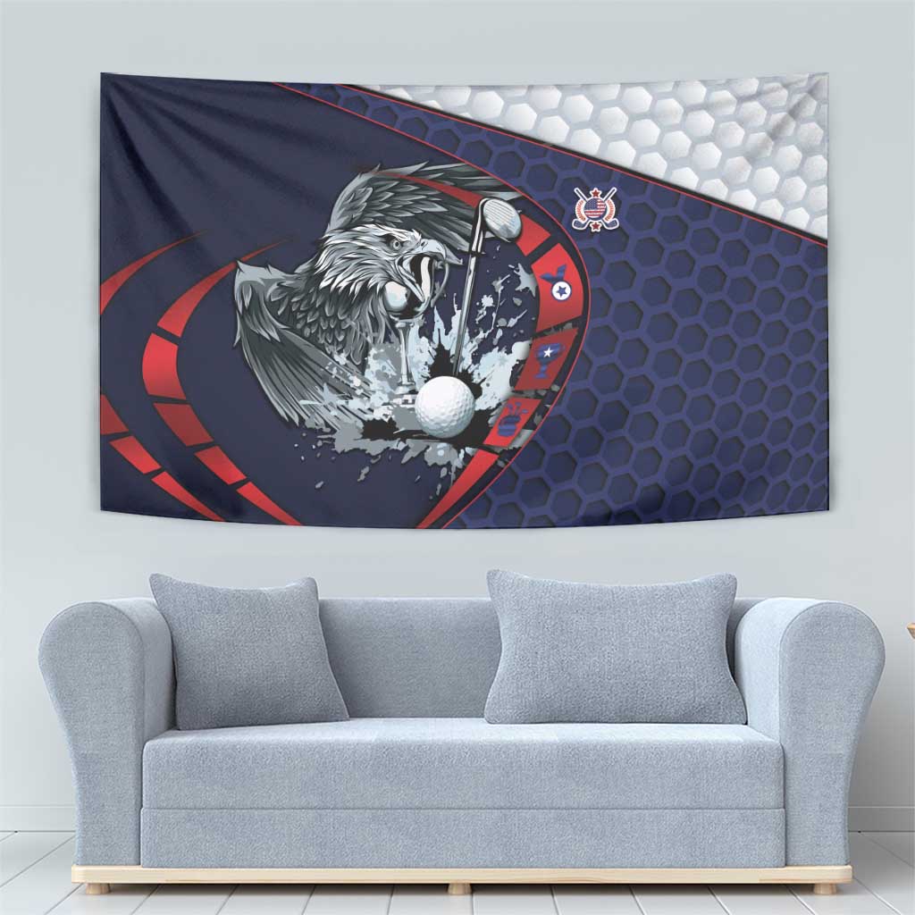 USA Golf Tapestry Powerful Eagle