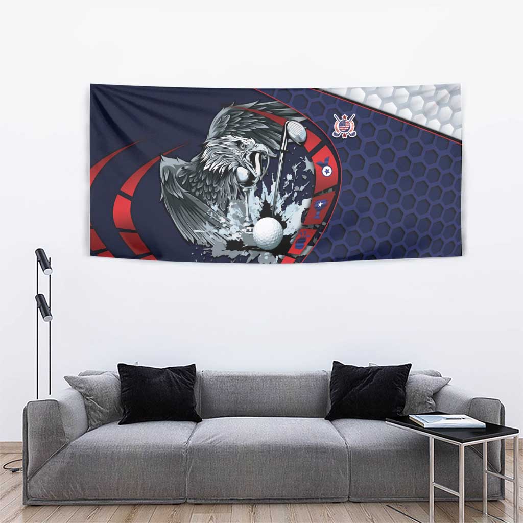 USA Golf Tapestry Powerful Eagle