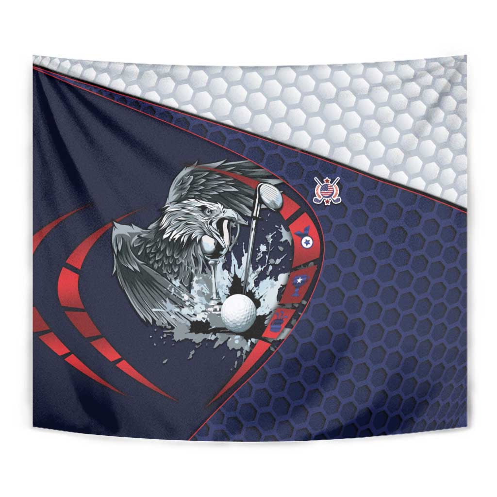 USA Golf Tapestry Powerful Eagle