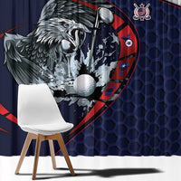USA Golf Window Curtain Powerful Eagle