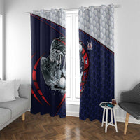 USA Golf Window Curtain Powerful Eagle