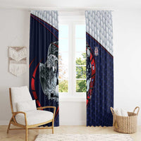 USA Golf Window Curtain Powerful Eagle