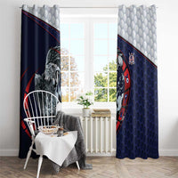 USA Golf Window Curtain Powerful Eagle