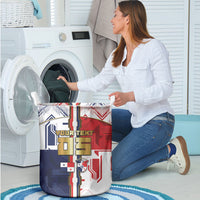 Custom Panama Football Laundry Basket Cybernetic Mech Warrior Flag