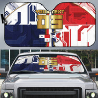 Custom Panama Football Auto Sun Shade Cybernetic Mech Warrior Flag