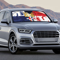 Custom Panama Football Auto Sun Shade Cybernetic Mech Warrior Flag