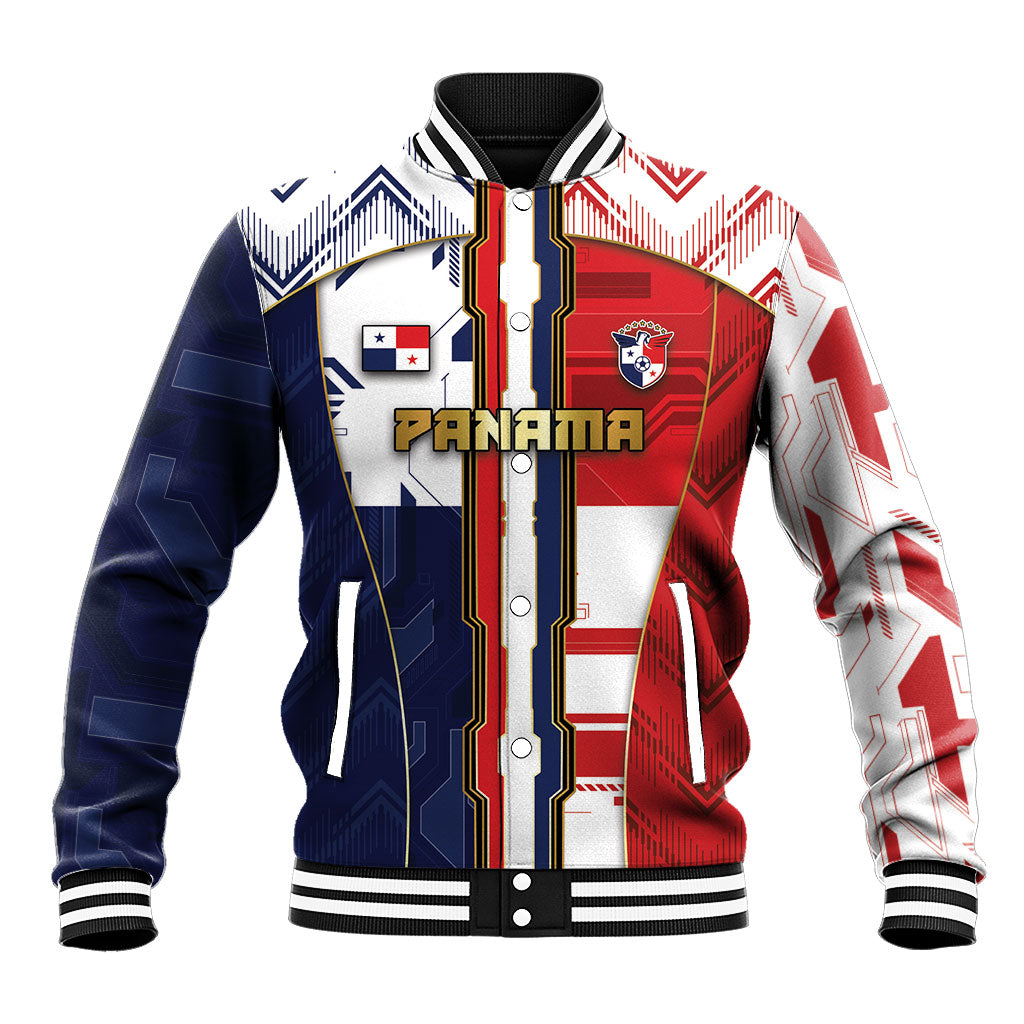 Custom Panama Football Baseball Jacket Cybernetic Mech Warrior Flag