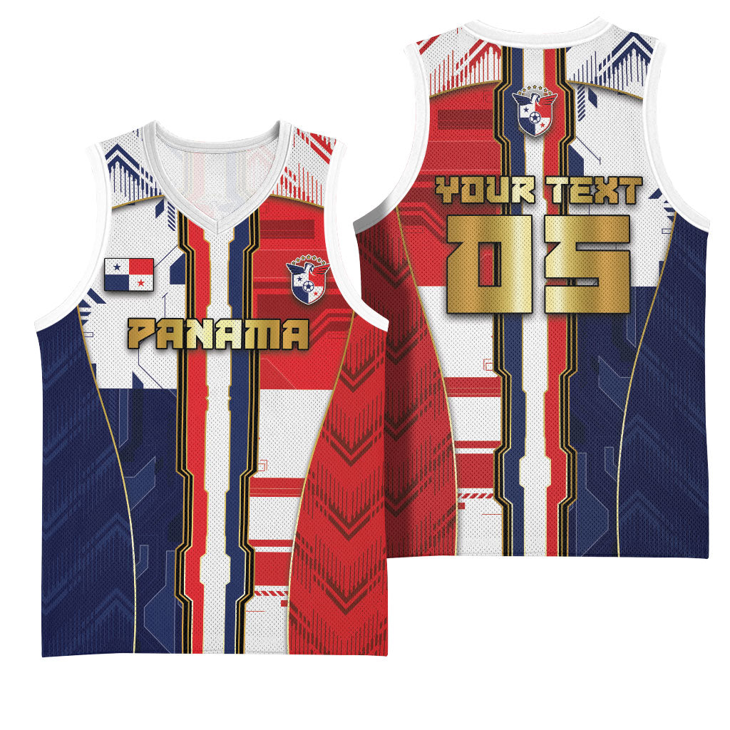Custom Panama Football Basketball Jersey Cybernetic Mech Warrior Flag