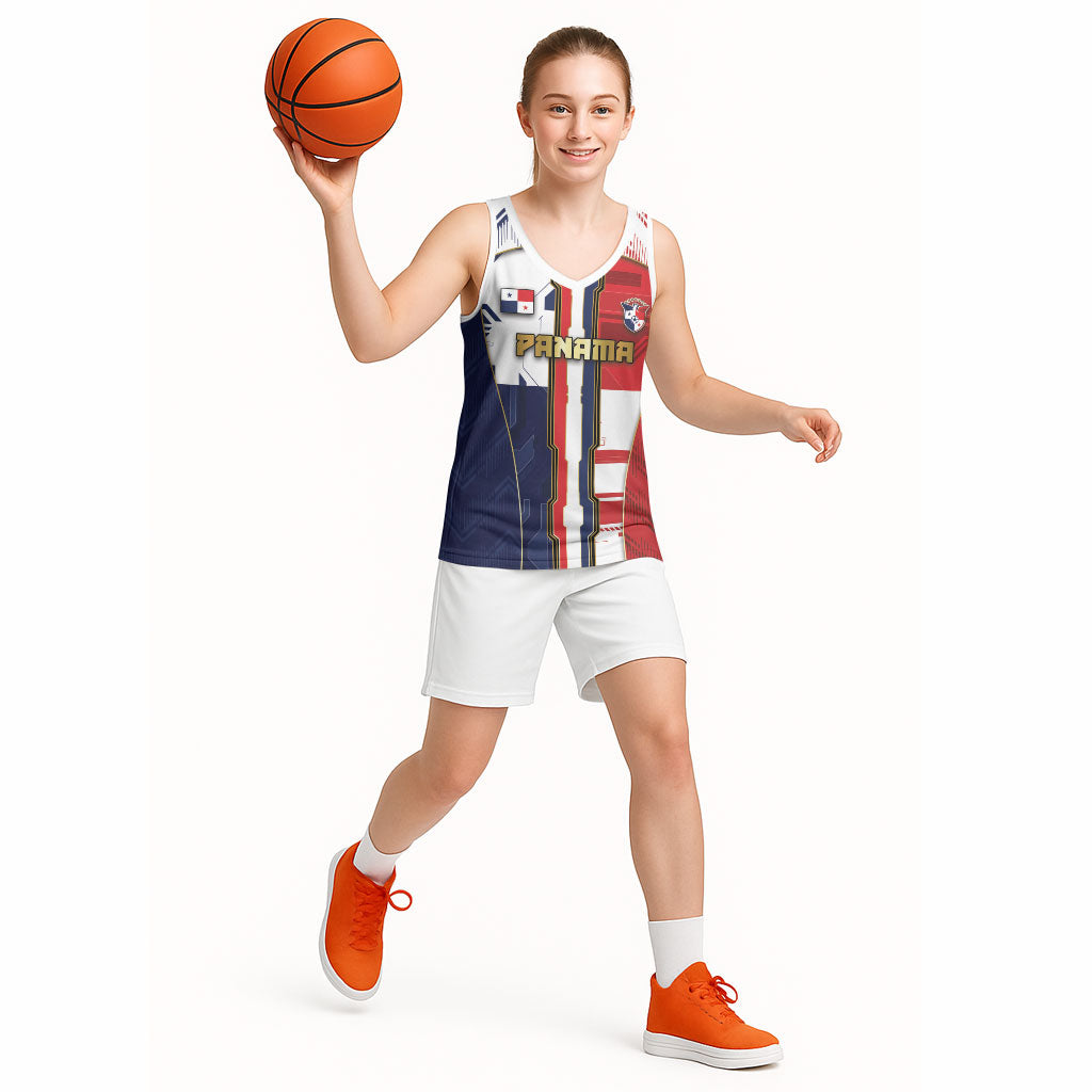 Custom Panama Football Basketball Jersey Cybernetic Mech Warrior Flag