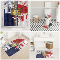 Custom Panama Football Bathroom Set Cybernetic Mech Warrior Flag