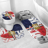Custom Panama Football Bathroom Set Cybernetic Mech Warrior Flag
